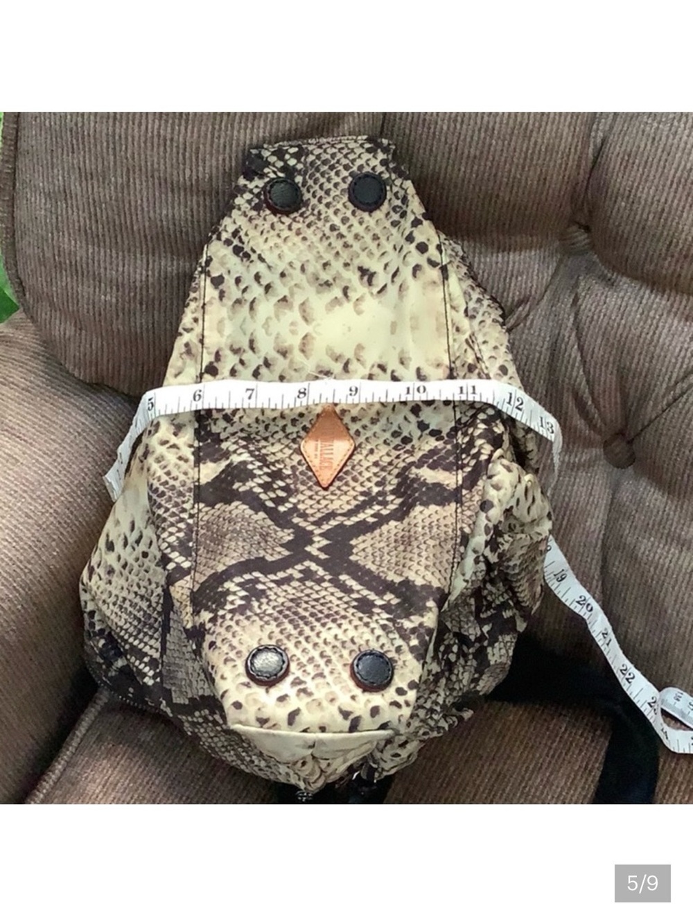 NWOT MZ Wallace  MIA Snake-Print Crossbody Bag in Beige and Black - Picture 5 of 16